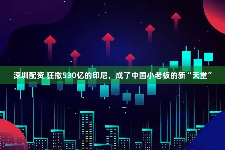 深圳配资 狂撒530亿的印尼，成了中国小老板的新“天堂”